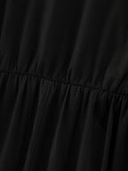 Cotton Button-Front Split Hem Midi Dress