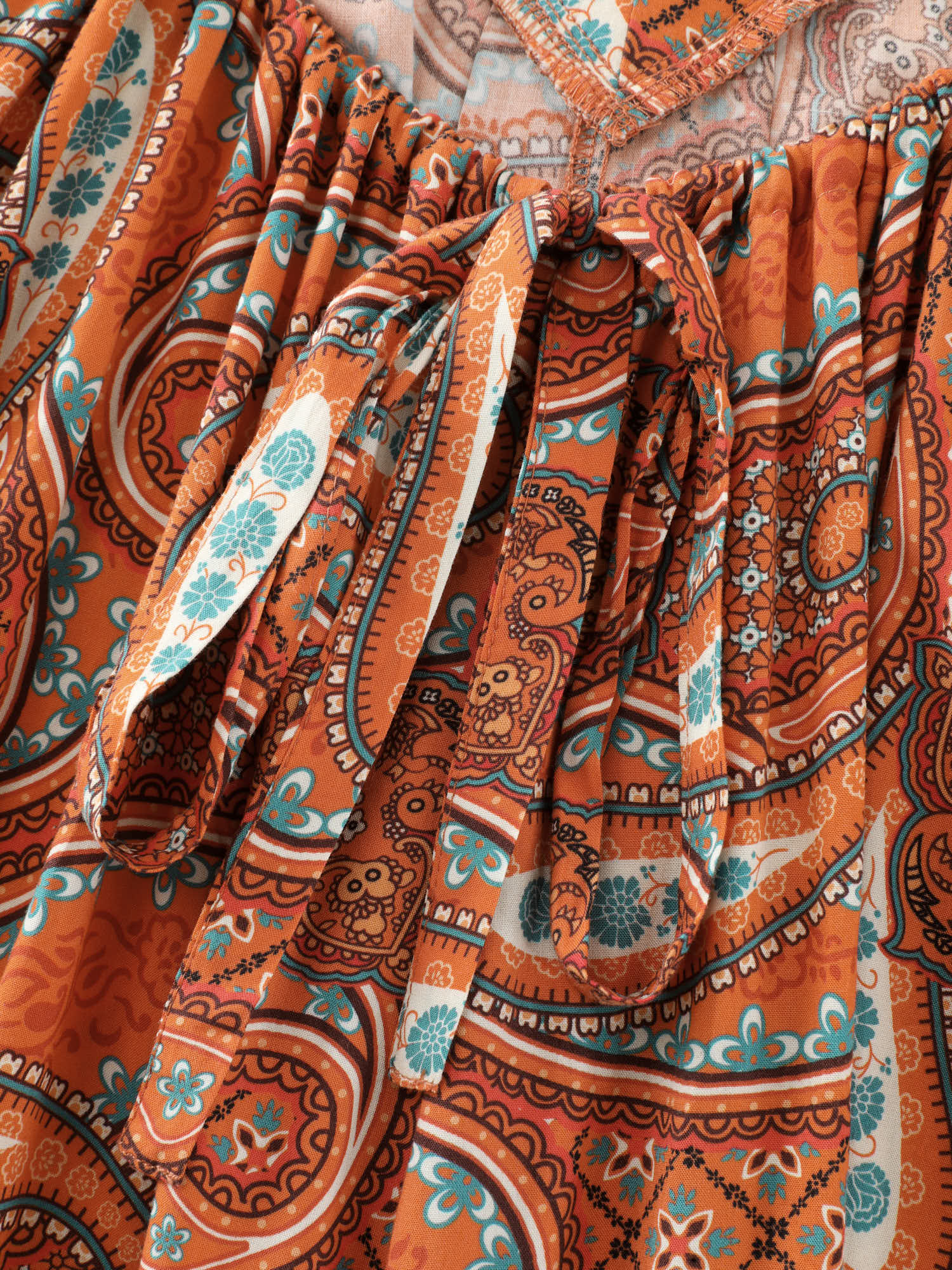 Paisley Print Backless Sleeveless Jumpsuit